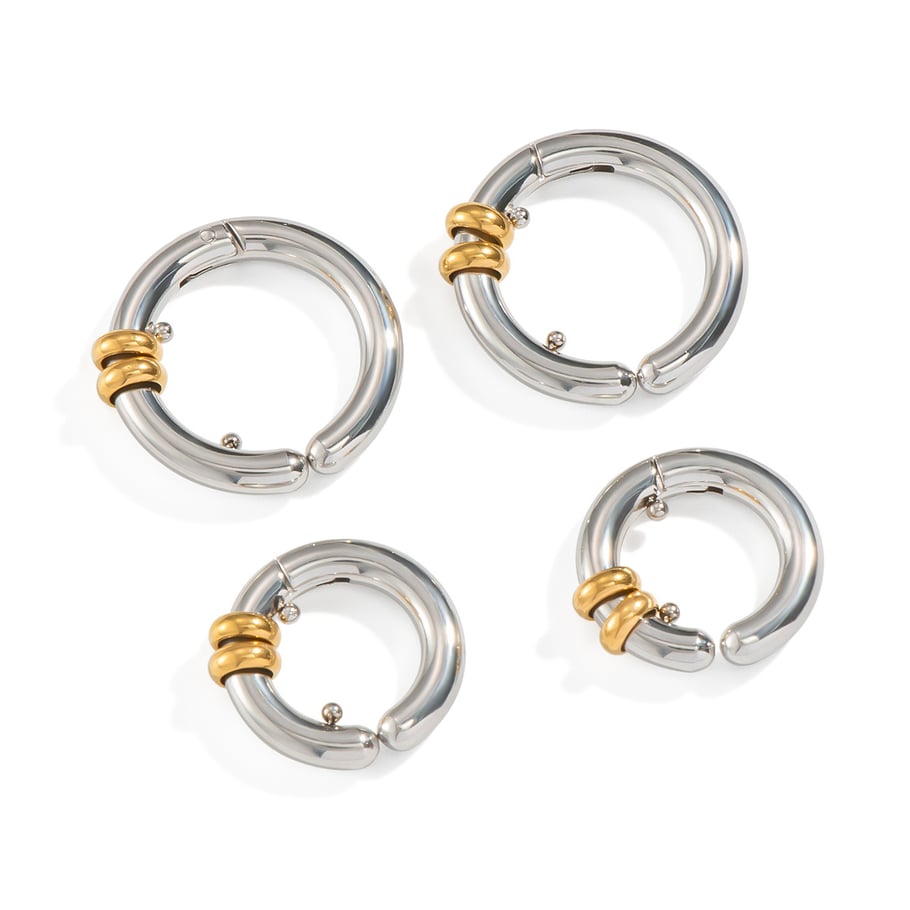 1 Pair Stainless Steel Mixed Color Ear Cuffs Picture5