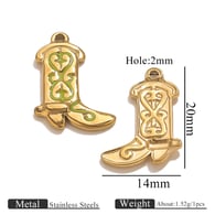 Goldschuhe, eine Seite tropft Öl - grün Bild31