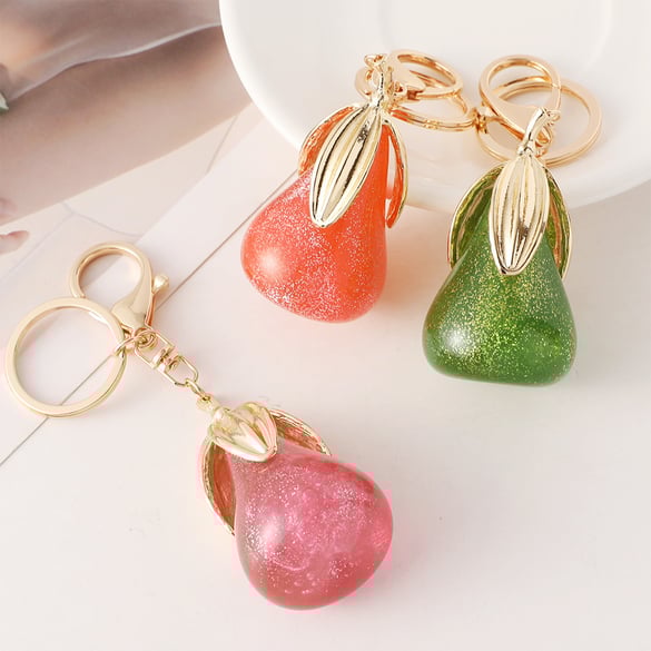 1 Piece Pear Alloy Keychain