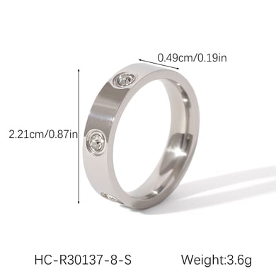 1 Pair Simple Series Daily Geometric Stainless Steel   Gold Color  Zircon Women's Bangles h5 Picture2