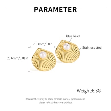 1 par de aretes de botón de acero inoxidable dorados con diseño de tortuga de la serie Simple Daily para mujer h5 Imagen6