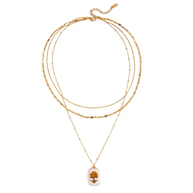 1 Piece Retro Tree Stainless Steel Gold Color Women's Pendant Necklaces h5 