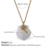 XL535-PJ576WES white shell necklace Picture8