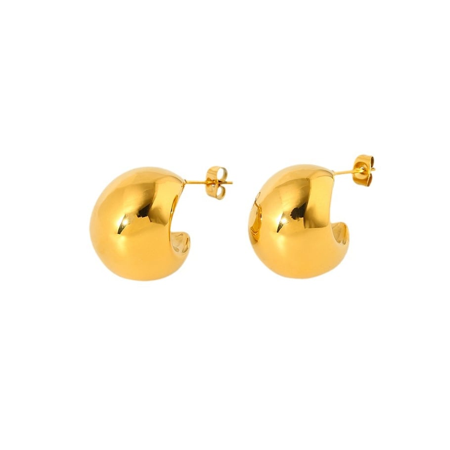 1 paar Simple Series Daily geometrische oorbellen van roestvrij staal voor dames Afbeelding5