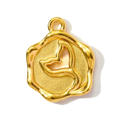 1 Piece Romantic Series DIY Turtle Stainless Steel Gold Color Women's Pendants h5 