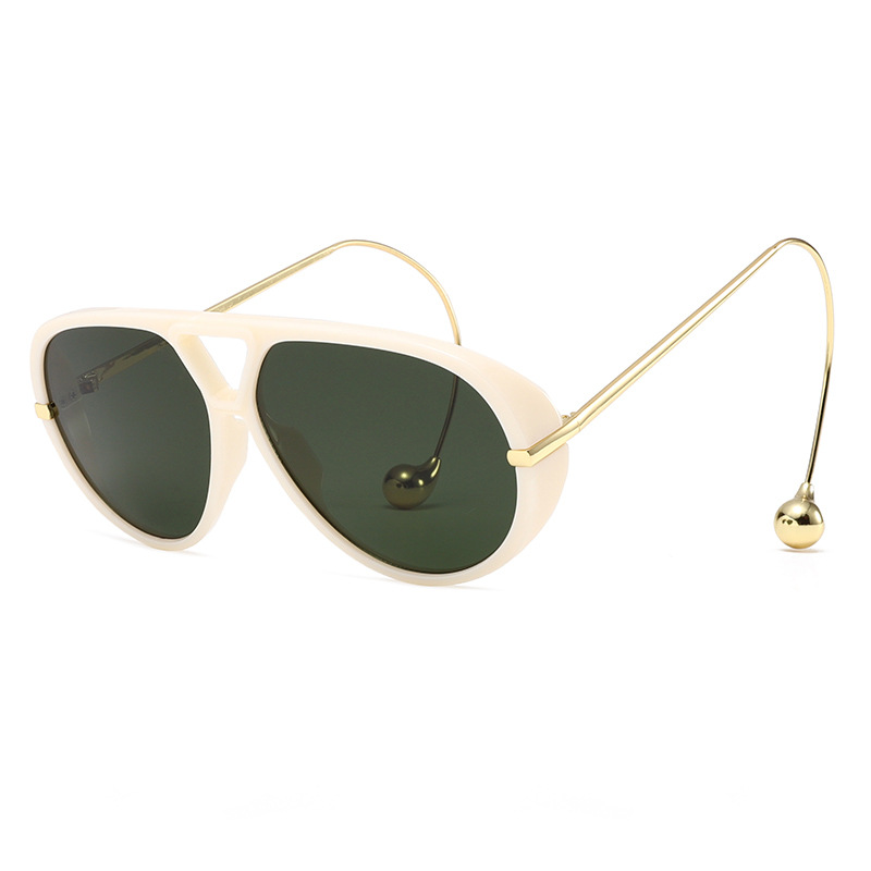 1 Paar Damen-Sonnenbrillen aus einfarbigem Metall der Simple Series Punk Bild7