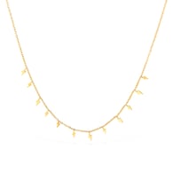 GX2658-Stahl Halskette Gold 