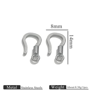 1 Piece Designable DIY Animal Stainless Steel Jewelry Closures h5 
