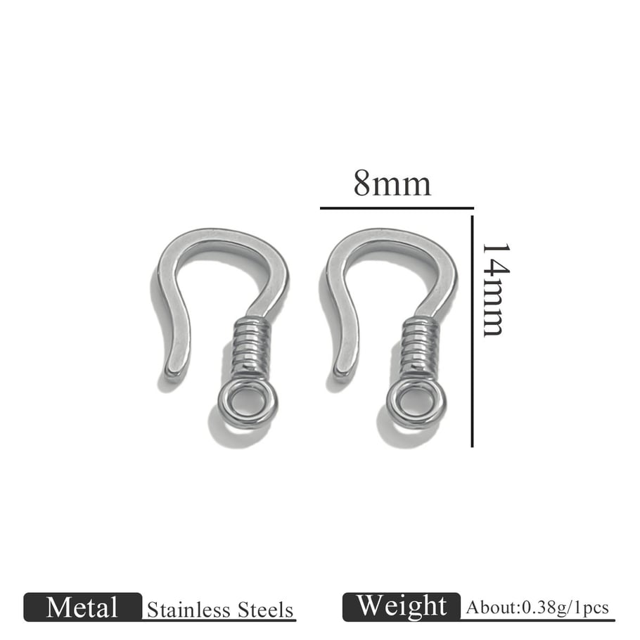 1 Piece Designable DIY Animal Stainless Steel Jewelry Closures 