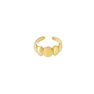 1 Piece Simple Series Simple Geometric Stainless Steel Gold Color Minimalist Rings h5 
