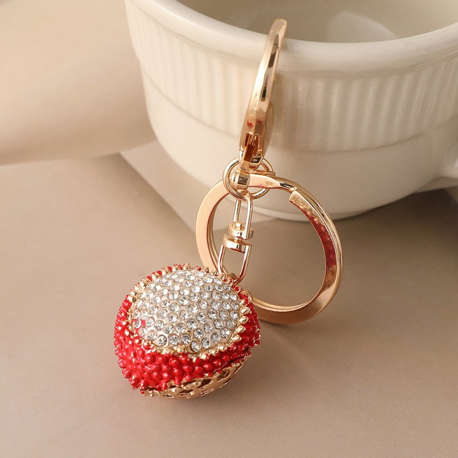 1 Piece Lychee Alloy Keychain Picture5