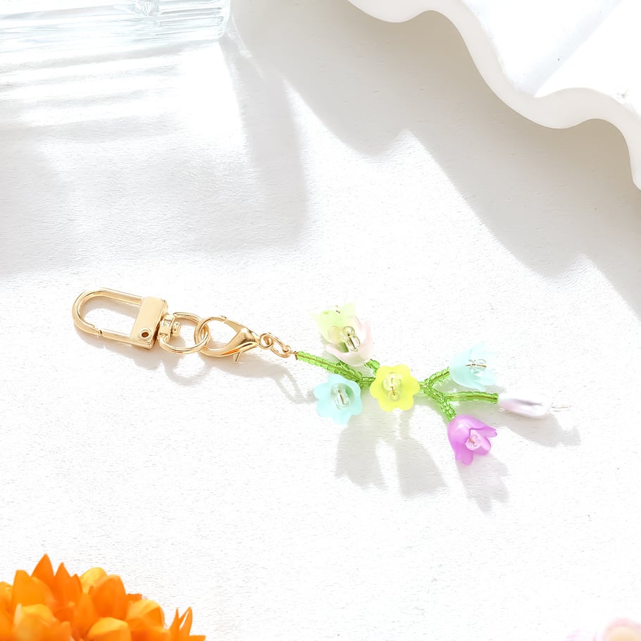 1 Piece Flower Alloy Keychain Picture4