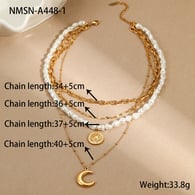 NMSN-A448-1 Çok katmanlı inci kolye 