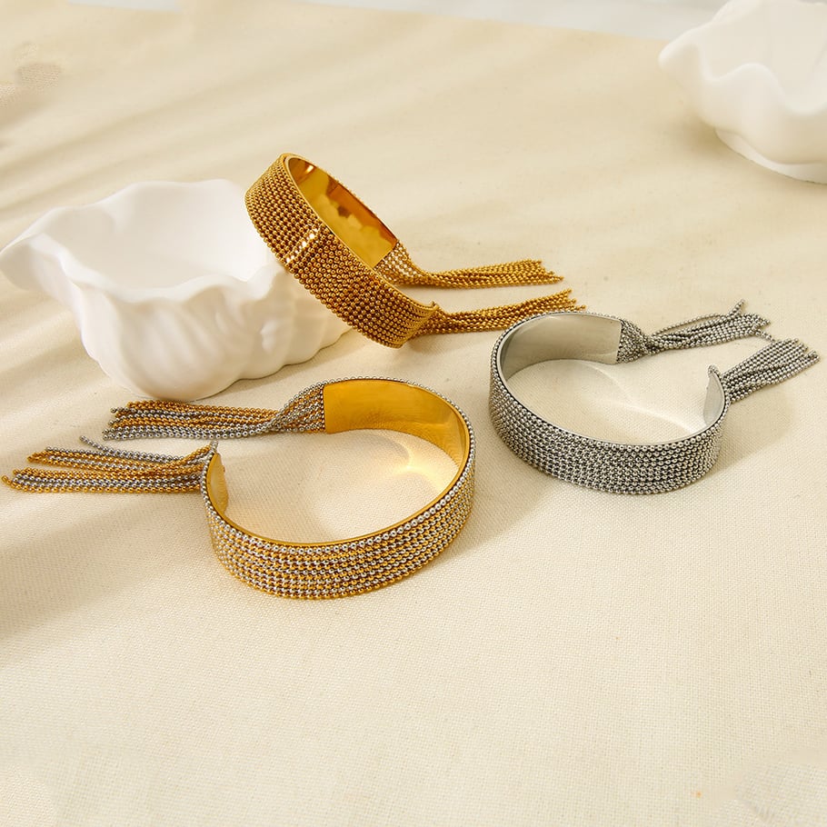 Luxurious Retro Geometric Stainless Steel  Rings Display Set Picture2