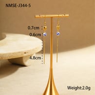NMSE-J344-5 Pendientes de cuentas de concha Imagen9