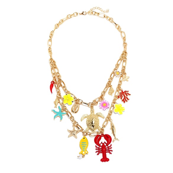 1 Piece Oceanic Alloy Layered Necklace