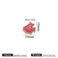 Gold Öltropfen Anhänger - Goldfisch Rot Bild58