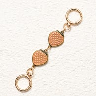 Fraise rose or antique 15,5 cm/【Chaîne d&#39;extension de sac】 Image4