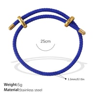 Bracelet corde bleue SL219BEG 