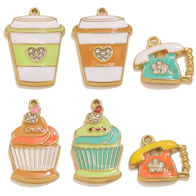 1 stuk grillige cupcake roestvrij staal goudkleurige dameshangers h5 Afbeelding5