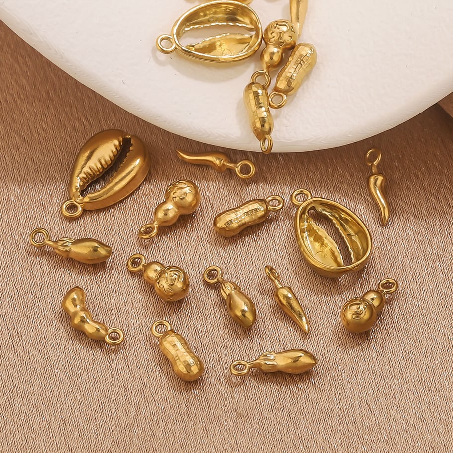 1 Piece DIY Shell Stainless Steel Women's Pendants h5Picture3