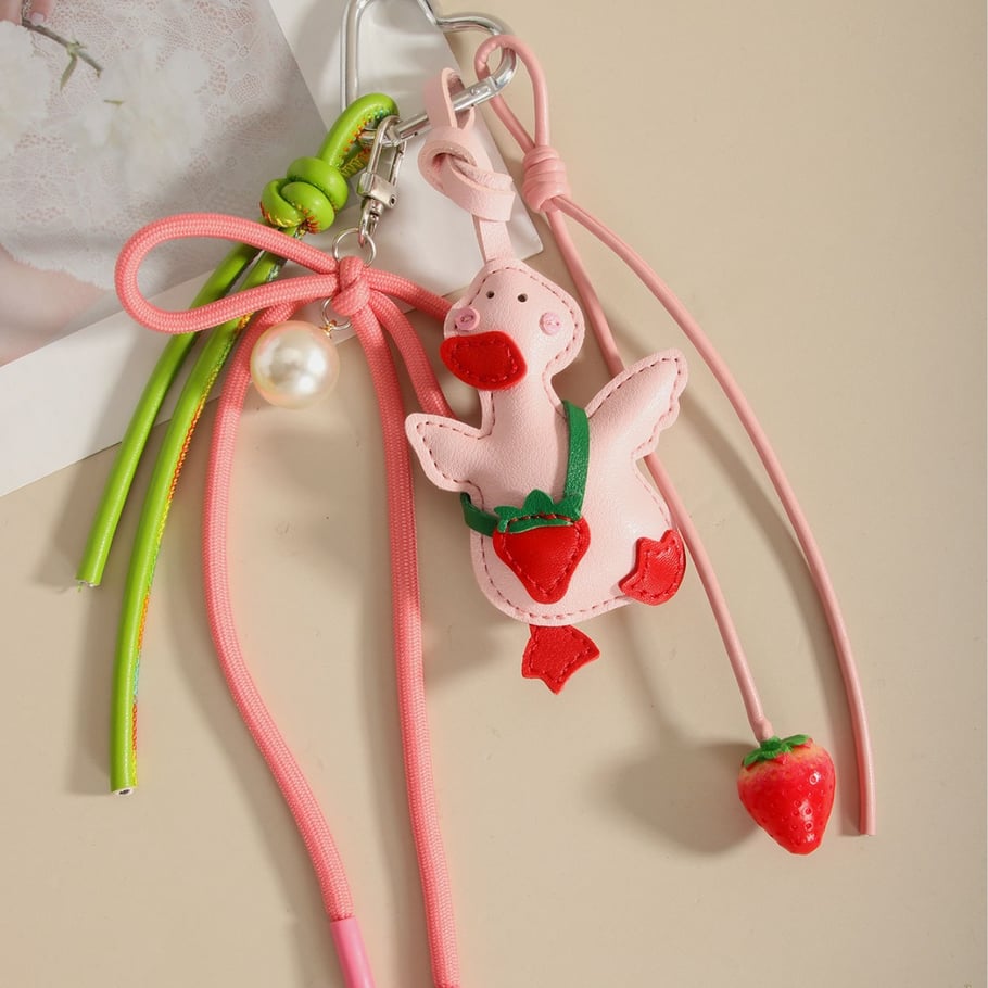 Simple Series Casual Solid Color PU Women's Bag Charms Picture3