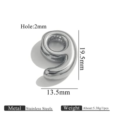 1 Piece Classic Letter Stainless Steel Women's Pendants h5 
