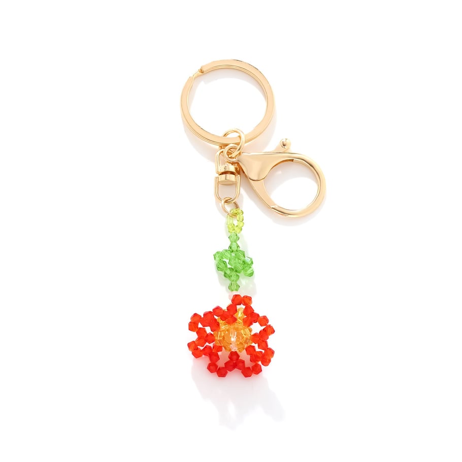 1 Piece Flower Keychain 