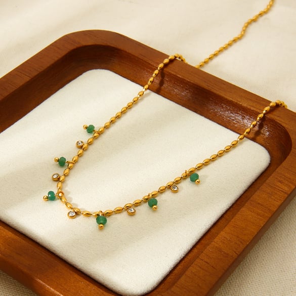 Retro Geometric Stainless Steel  Women's Chain Necklaces