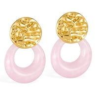 GE1112F-Stahlohrringe rosa Bild3