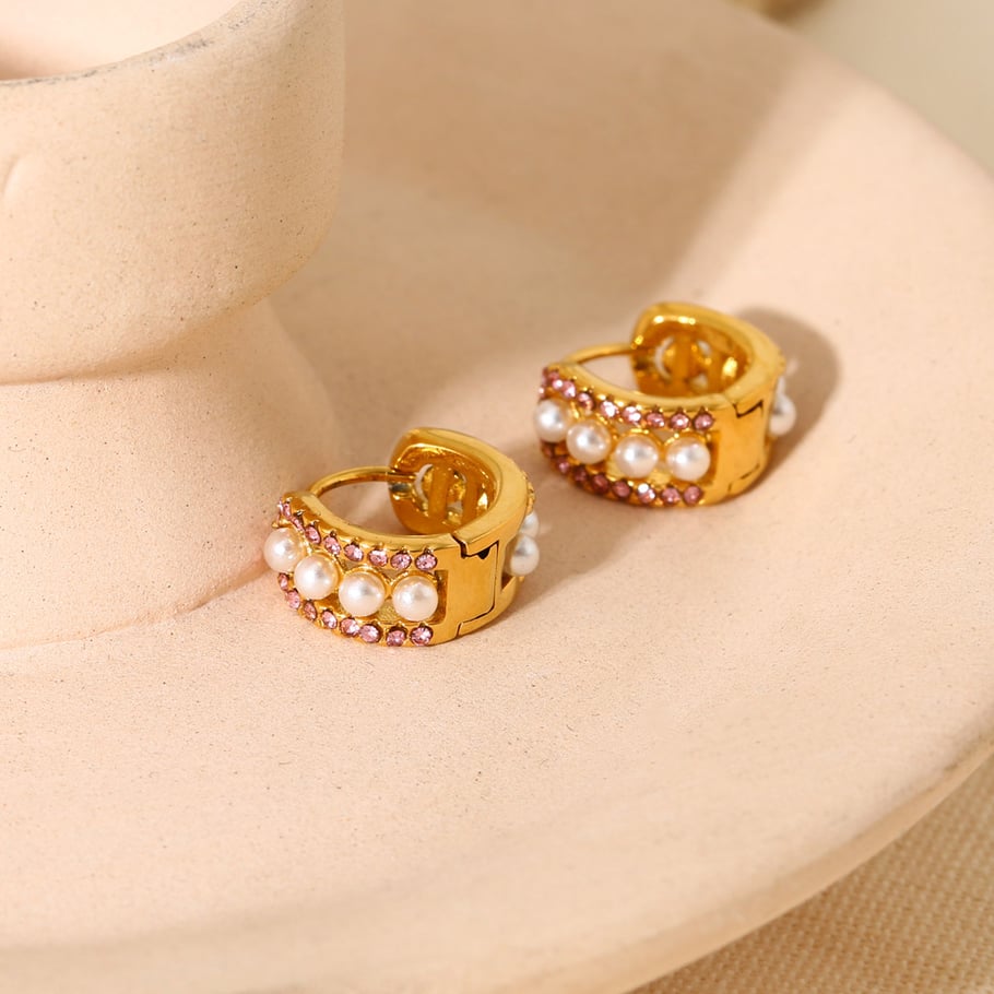 Luxurious Series Elegant Stainless Steel Women's Earring Sets Picture3