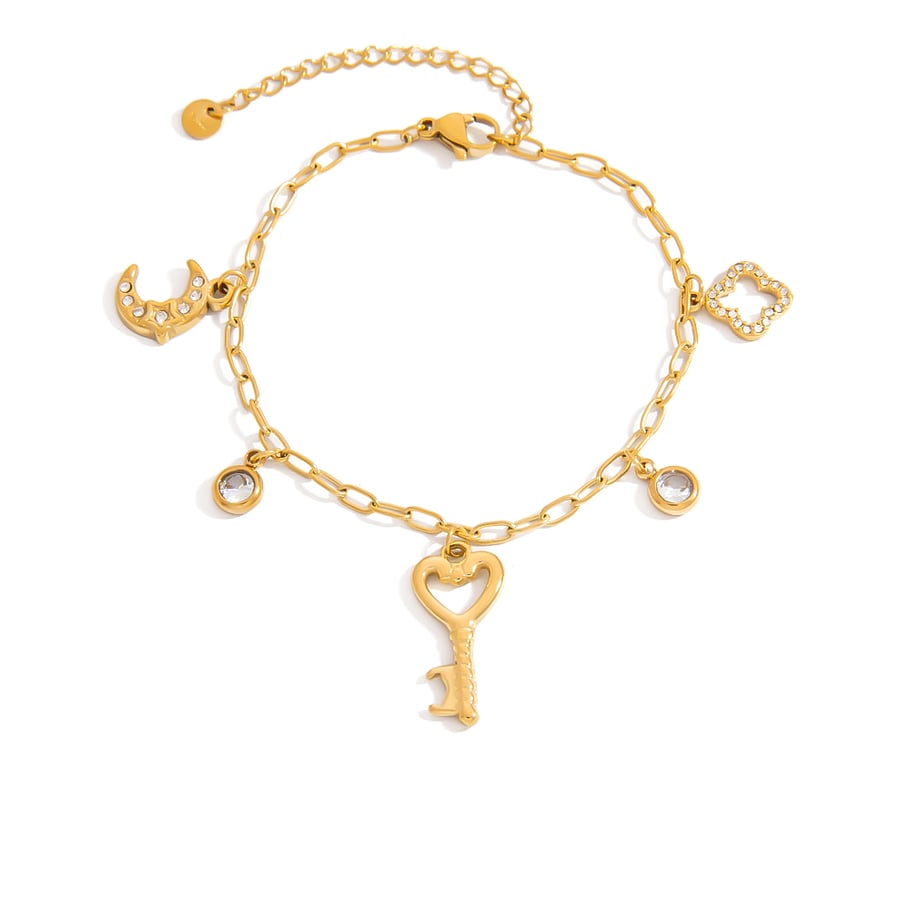 Braccialetti con ciondolo da donna in acciaio inossidabile a forma di tartaruga, serie Lussuosa 