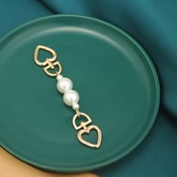 Boucle d&#39;amour perle blanche longueur totale 15cm (deux perles)/【Chaîne d&#39;extension de sac】 Image11