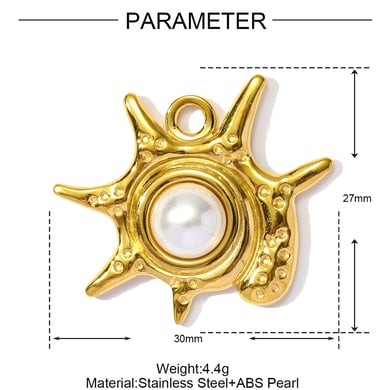 1 Stück Simple Series DIY Schmetterling Edelstahl Goldfarben Damenanhänger h5 Bild2
