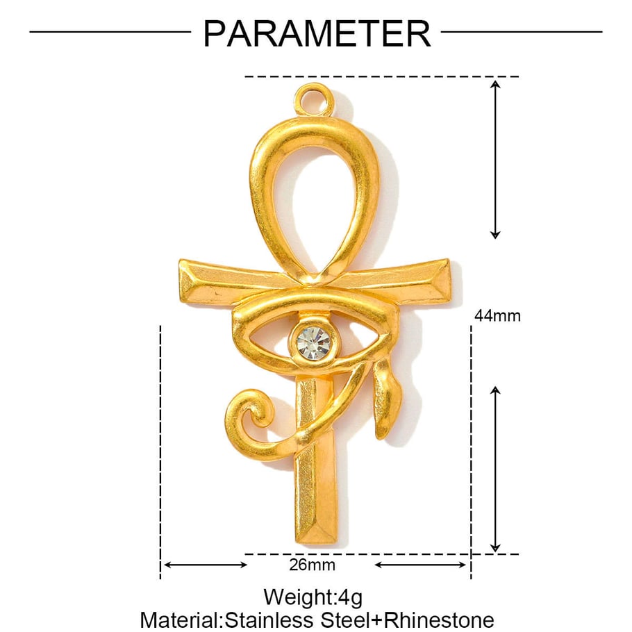 1 Piece Simple Series DIY Heart Stainless Steel Gold Color Women's Pendants h5Picture2