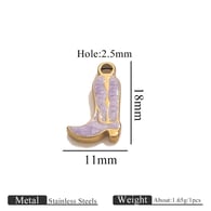 Goldschuhe Doppelseitige Öltropfen-Lila Bild20