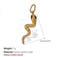 PJ290BKG Ciondolo in oro monofacciale con pietra nera Immagine3