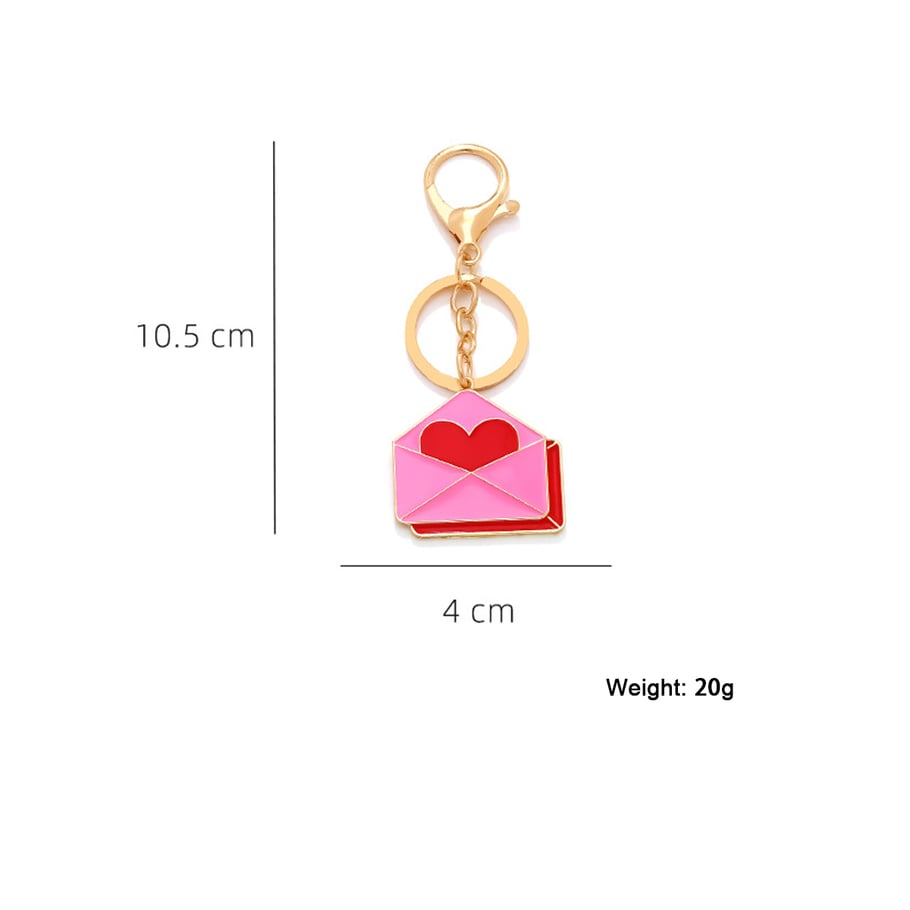 1 Piece Sweet Envelope Alloy Keychain 