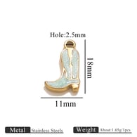 Goldschuhe Doppelseitige Öltropfen-Grün Bild18