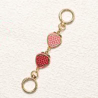 Fraise droite rose doré + rouge 15,5 cm/【Chaîne d&#39;extension de sac】 Image3