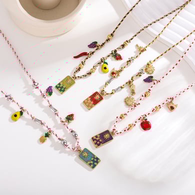 1 Piece Luxurious Series Tarot Stainless Steel Gold Color Women's Pendant Necklaces h5 Picture2