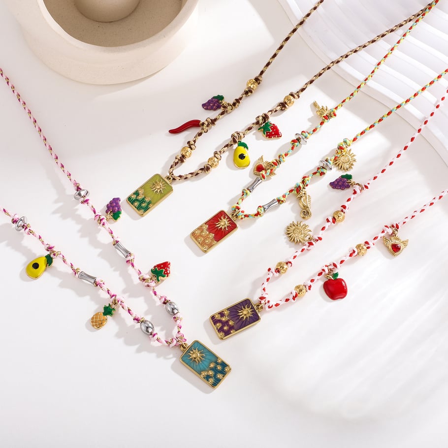1 Piece Luxurious Series Tarot Stainless Steel Gold Color Women's Pendant Necklaces Picture2