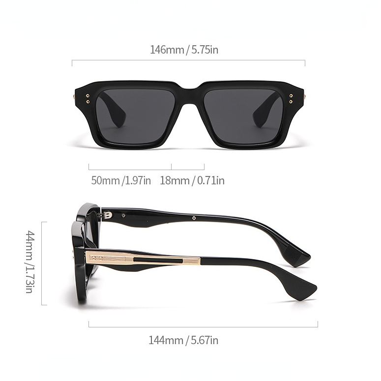 1 Paar Simple Series Klassische einfarbige Damen-Sonnenbrille Bild5