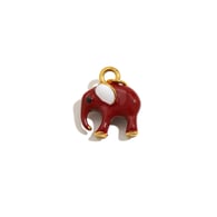 Pendentif éléphant dégoulinant d&#39;huile - or - 3 Image47