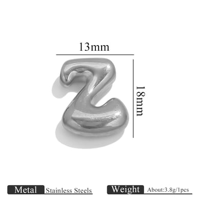 1 Piece DIY Letter Stainless Steel Women's Pendants h5 
