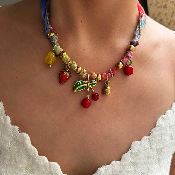 1 Piece Fruit Pendant Necklace 2