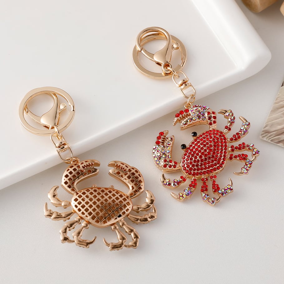 1 Piece Crab Alloy Keychain Picture4