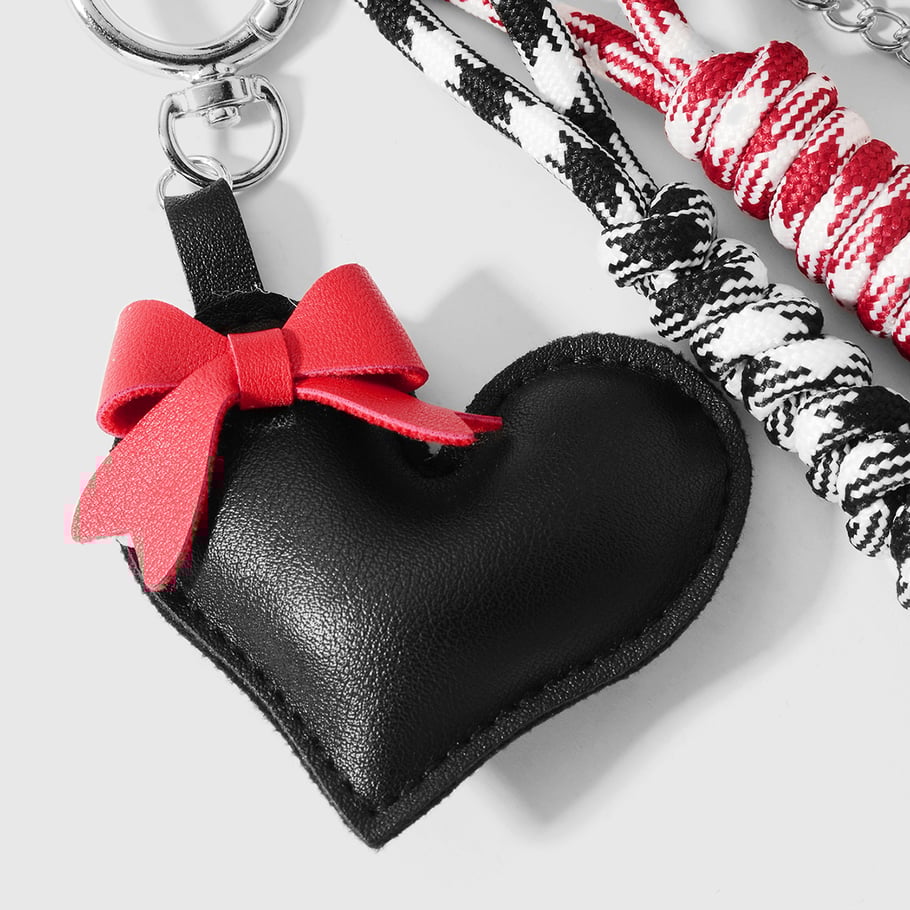 1 pieza de dijes para bolso con forma de corazón Imagen5