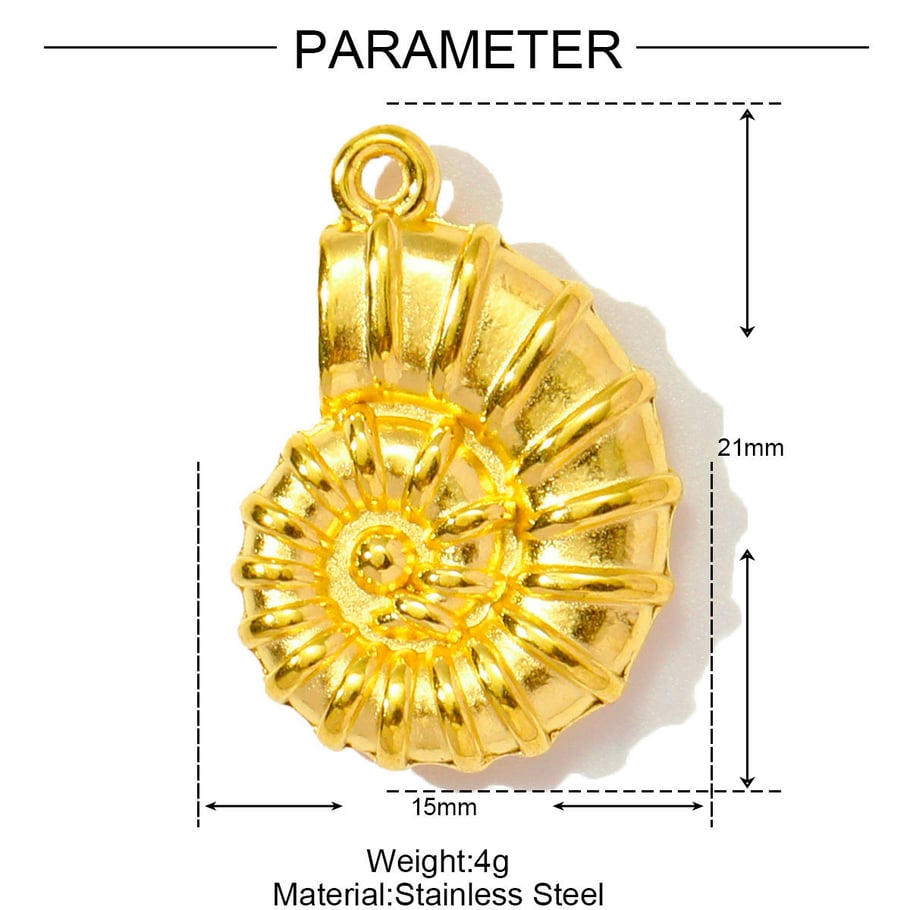 1 Stück Romantische Serie DIY Schildkröte Edelstahl Gold Farbe Damen Anhänger Bild2