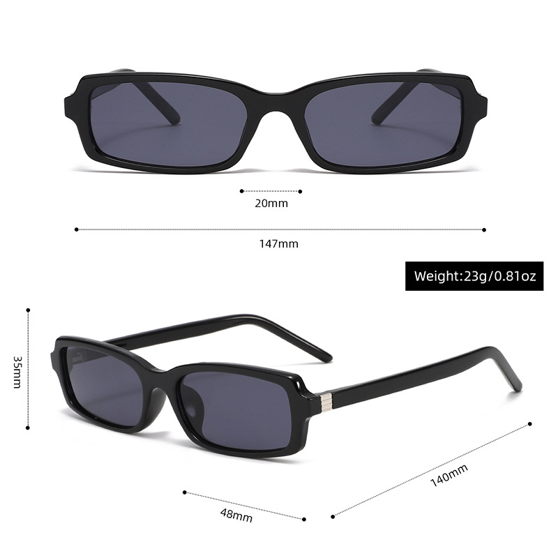 1 Paar Simple Series Casual Solid Color PC Damen-Sonnenbrille Bild3